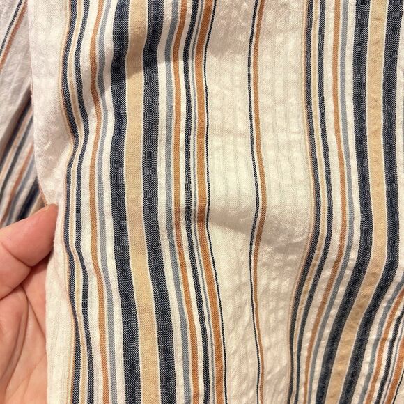 Karen Kane Balloon Sleeve Striped Colorful Lightweight Peasant Top Tassels Small - Picture 8 of 9